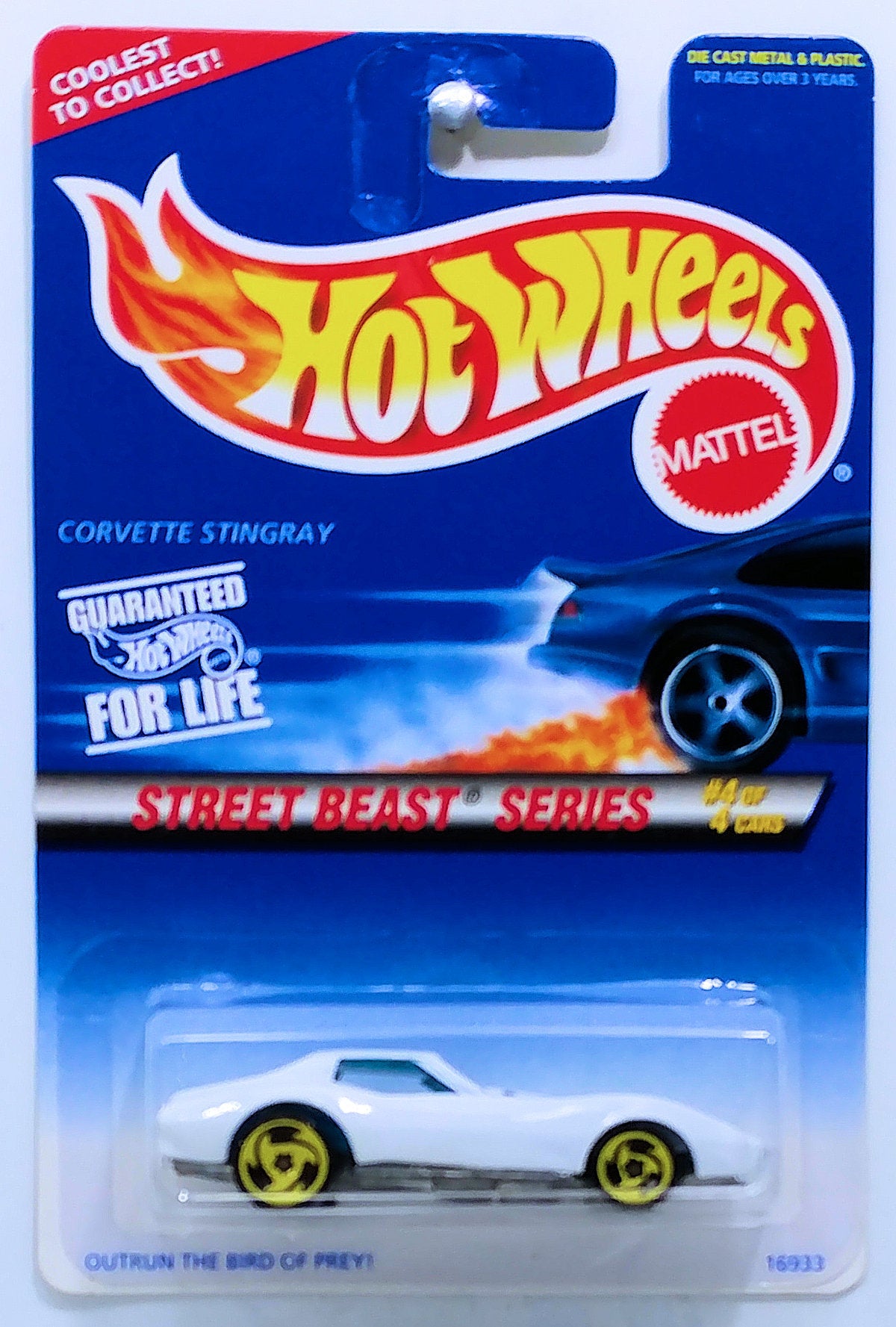 Hot Wheels 1997 - Collector # 560 - Street Beast Series 4/4 - Corvette Stingray - White - USA