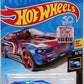 Hot Wheels 2018 - Collector # 249/365 - X-Raycers 6/10 - Bullet Proof - Transparent Blue - USA 50th Card with Factory Sticker