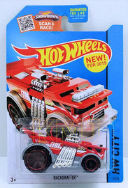 Hot Wheels 2015 - Collector # 005/250 - HW City / HW City Works - New Models - Backdrafter (Fire Engine) - Red