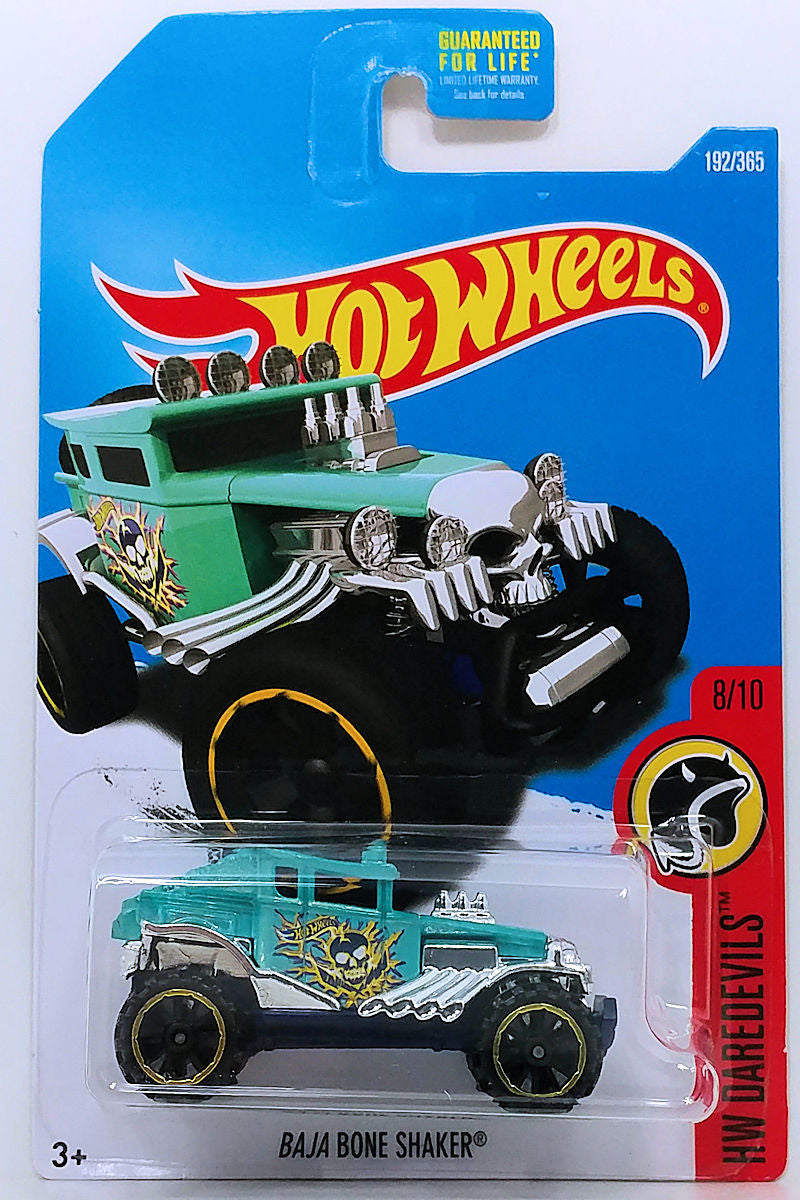 Hot Wheels 2017 - Collector # 091/365 - HW Daredevils 8/10 - Baja Bone Shaker - Turquoise