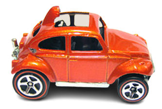 Hot Wheels 2006 - Collector # 099/223 - Red Line Series 4/5 - Baja Bug (VW Volkswagen) - Metallic Orange Red