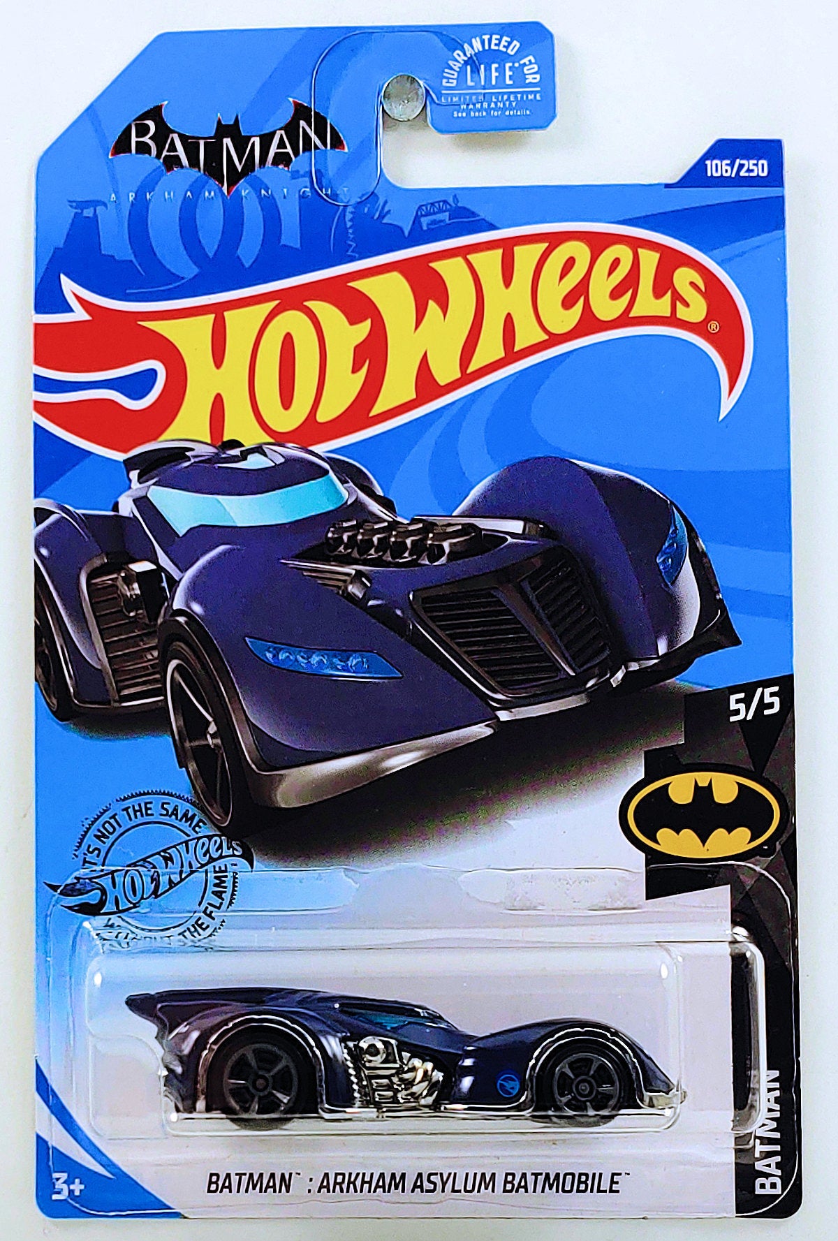 Hot Wheels 2020 - Collector # 106/250 - Batman 5/5 - Treasure Hunts - Batman: Arkham Asylum Batmobile - Slate Blue
