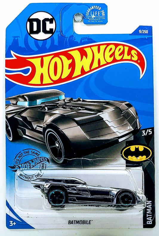 Hot Wheels 2020 - Collector # 009/250 - Batman 3/5 - Batmobile - Dark Chrome