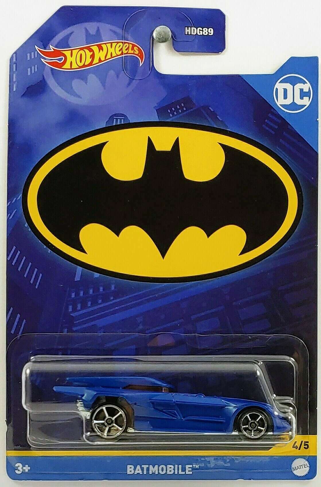 Hot Wheels 2022 - DC Batman / Batman Animated # 4/5 - Batmobile - Blue