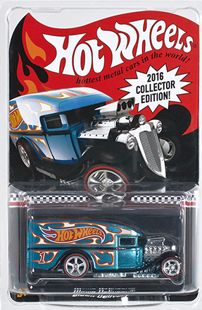 Hot Wheels 2016 - Collector Edition Mail-In / Promo # 1 - Blown Delivery - Spectraflame Blue - Metal/Metal & Real Riders