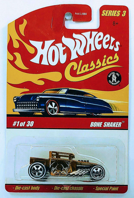 Hot Wheels 2007 - Classics Series 3 # 01/30 - Bone Shaker - Spectraflame Gold