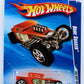 Hot Wheels 2010 - Collector # 143/240 - HW Hot Rods 5/10 - Bone Shaker - Orange - 5 Spokes - USA