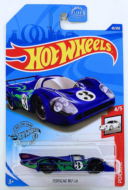 Hot Wheels 2020 - Collector # 045/250 - Porsche 4/5 - Porsche 917 LH - Blue - USA Card