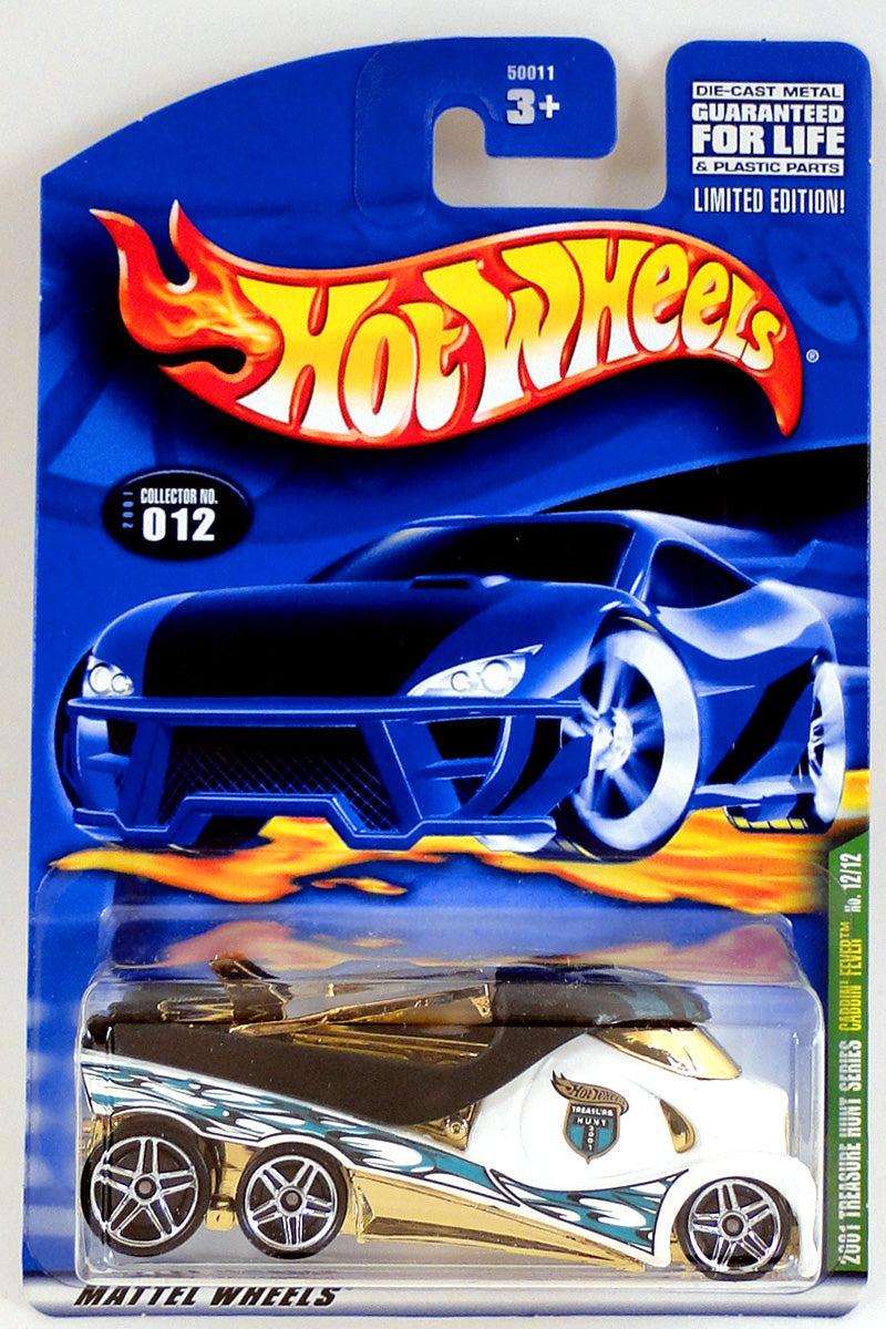 Hot Wheels 2001 - Collector # 012/240 - Treasure Hunt 12/12 - Cabbin' Fever - White