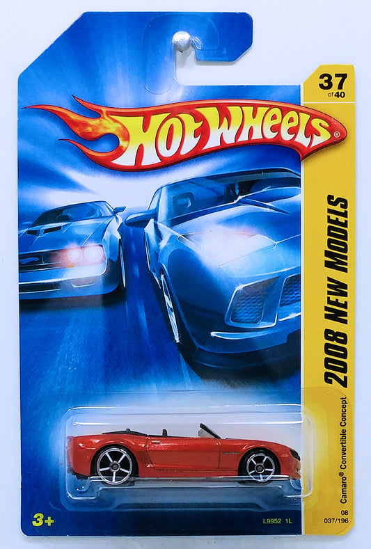 Hot Wheels 2008 - Collector # 037/196 - New Models 37/40 - Camaro Convertible Concept - Metallic Dark Orange - USA