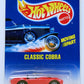 Hot Wheels 1995 - Collector # 031 - Classic Cobra - Red - 7 Spokes - Painted Base - USA Blue & White Card