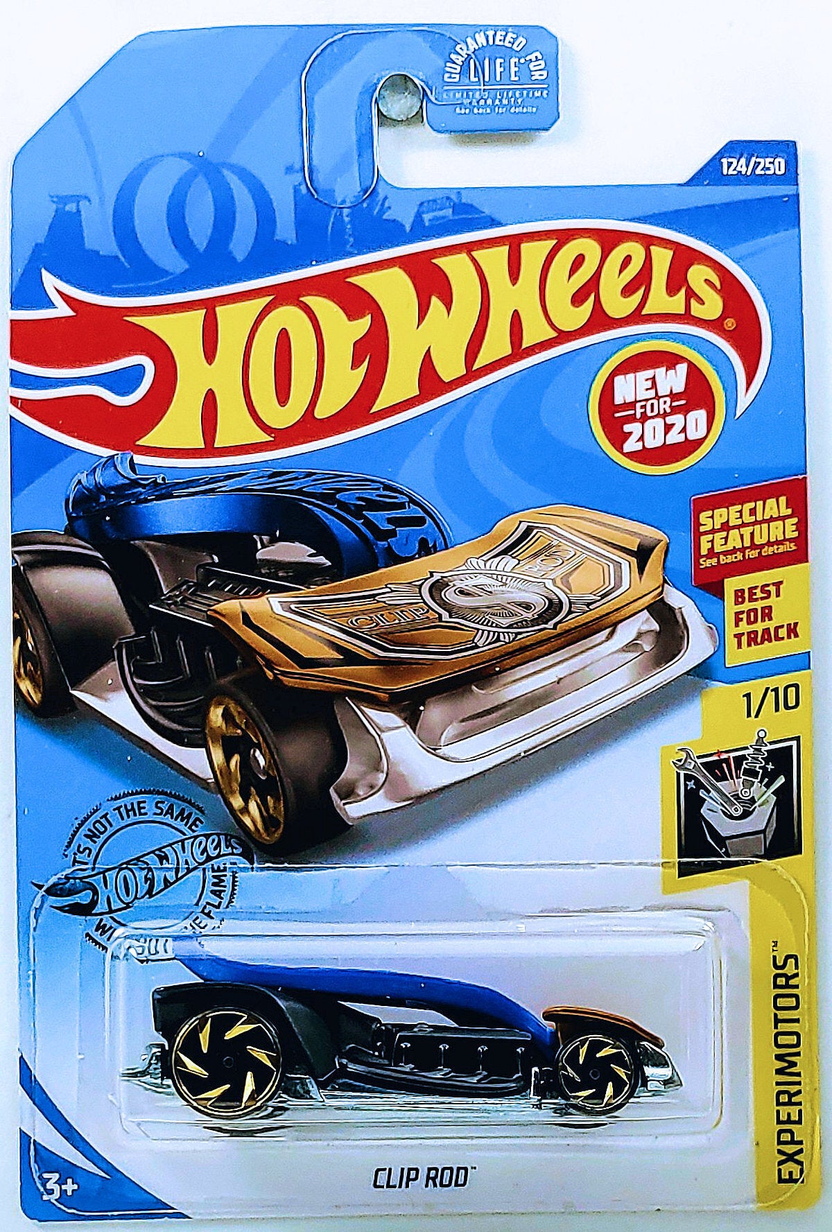 Hot Wheels 2020 - Collector # 124/250 - Experimotors 1/10 - New Models - Clip Rod - Blue