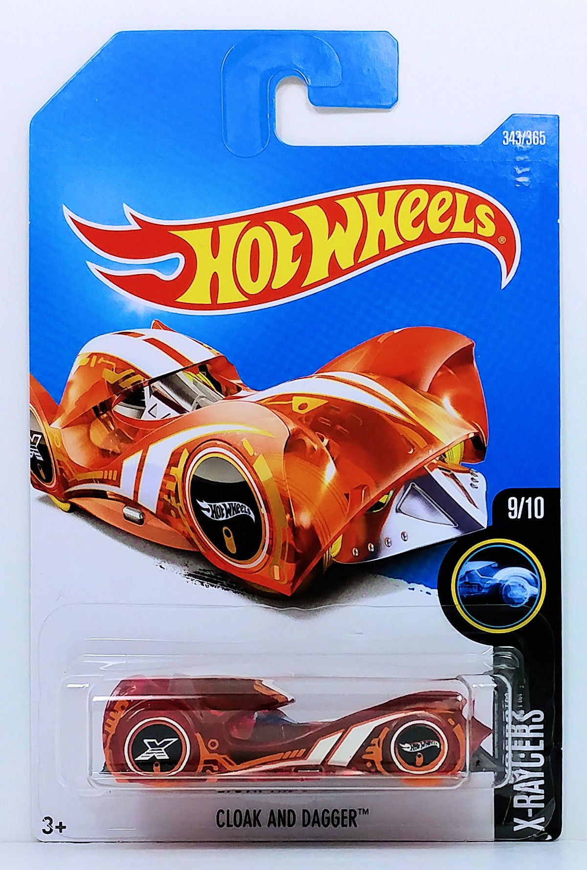 Hot Wheels 2017 - Collector # 343/365 - X-Raycers 9/10 - Cloak And Dagger - Transparent Red - IC