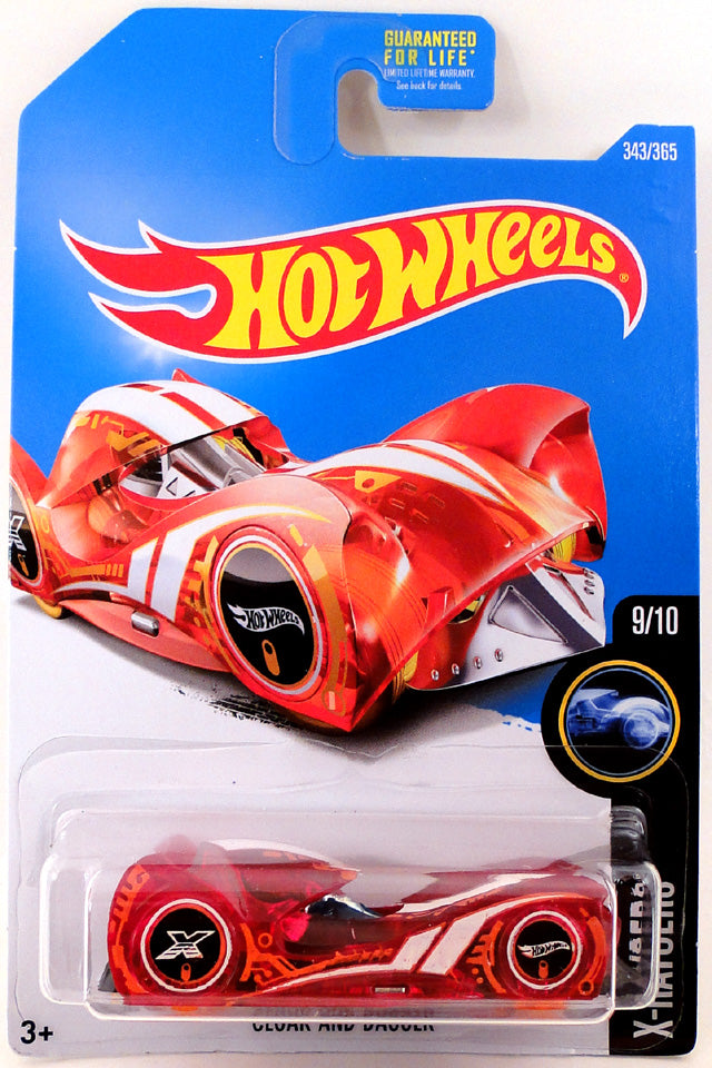 Hot Wheels 2017 - Collector # 343/365 - X-Raycers 9/10 - Cloak And Dagger - Transparent Red - USA