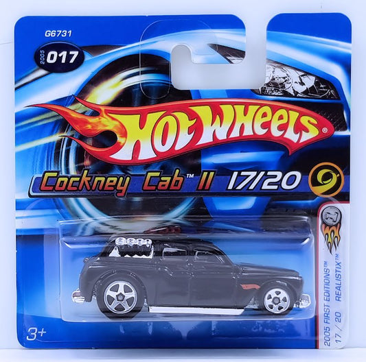 Hot Wheels 2005 - Collector # 017/183 - First Editions / Realistix 17/20 - Cockney Cab II - Black - SC