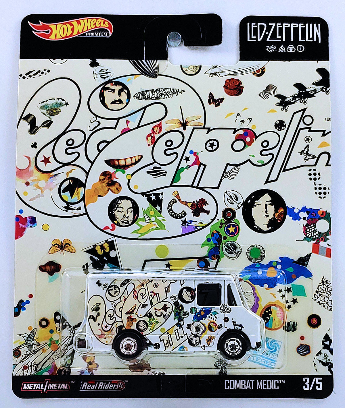 Hot Wheels 2020 - Pop Culture / Led Zeppelin 3/5 - Combat Medic - White / Led Zeppelin III