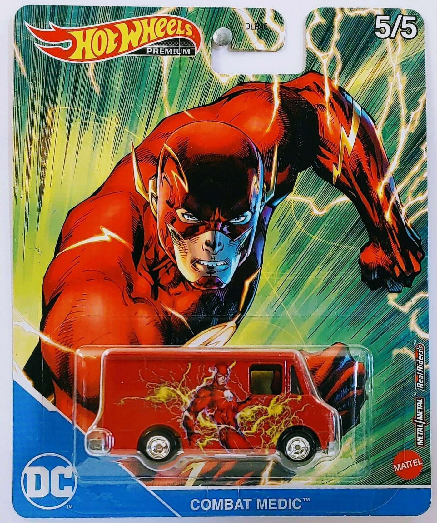 Hot Wheels 2021 -Premium / Pop Culture / DC Comics 5/5 - Combat Medic - Red / The Flash  - MPN GJR31