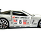 Hot Wheels 2006 - Collector # 025/223 - First Editions 25/38 - Corvette C6R - Silver - Y5 Wheels - IC