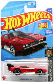 Hot Wheels 2022 - Collector # 083/250 - HW Dream Garage 2/5 - New Models - Count Muscula - Red - USA