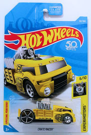 Hot Wheels 2018 - Collector # 102/365 - Experimotors 6/10 - Crate Racer - Yellow - USA