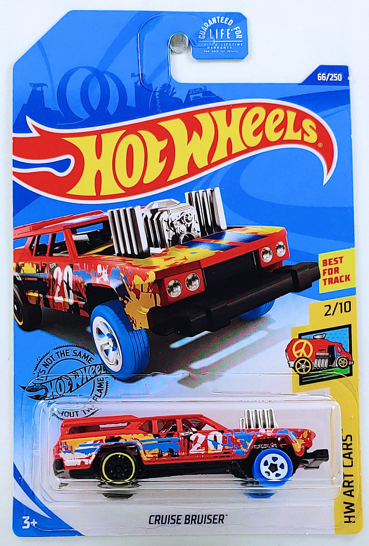 Hot Wheels 2020 - Collector # 066/250 - HW Art Cars 2/10 - Cruise Bruiser - Red
