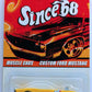 Hot Wheels 2008 - Since '68 / Muscle Cars # 07/10 - Custom Ford Mustang - Yellow - Basic Wheels with Red Lines - Metal/Metal