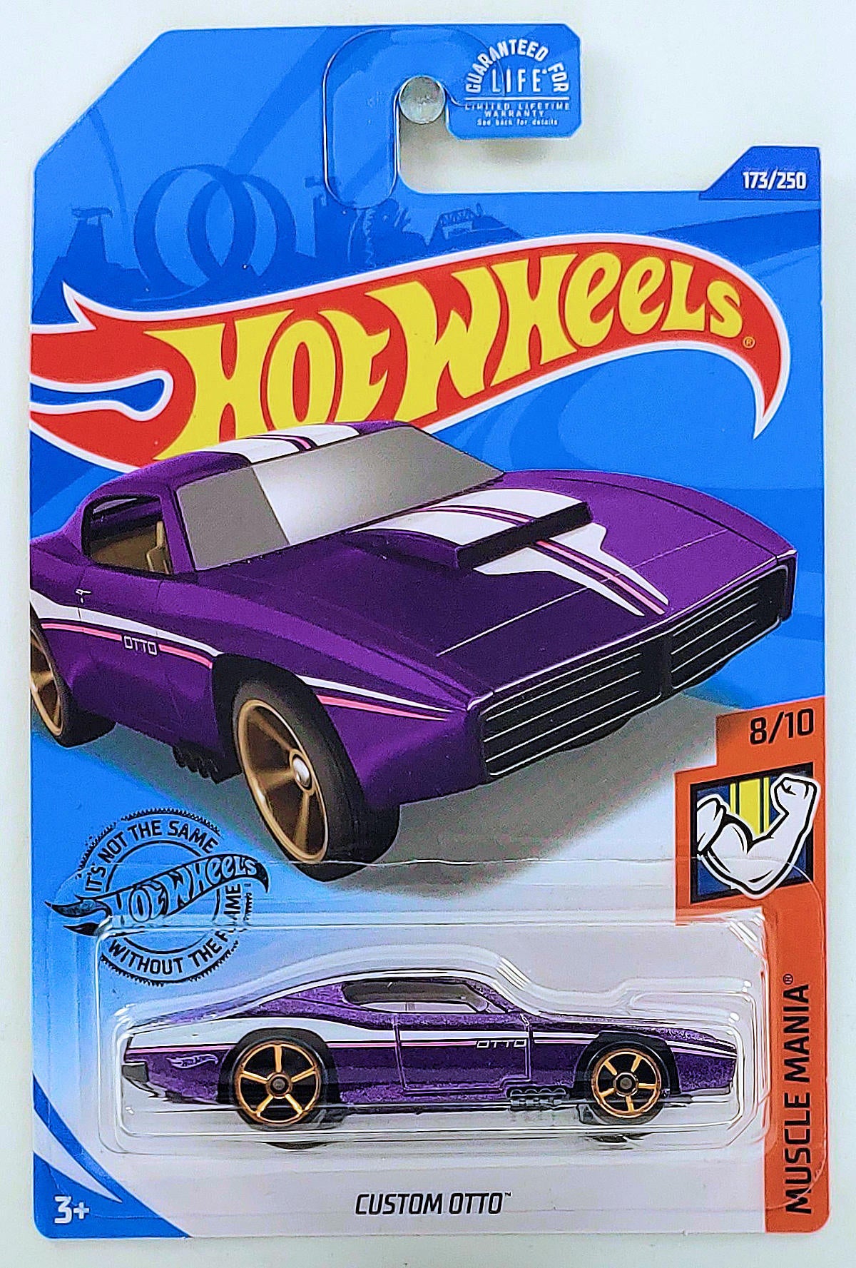 Hot Wheels 2020 - Collector # 173/250 - Muscle Mania 8/10 - Custom Otto - Purple Metalflake - USA