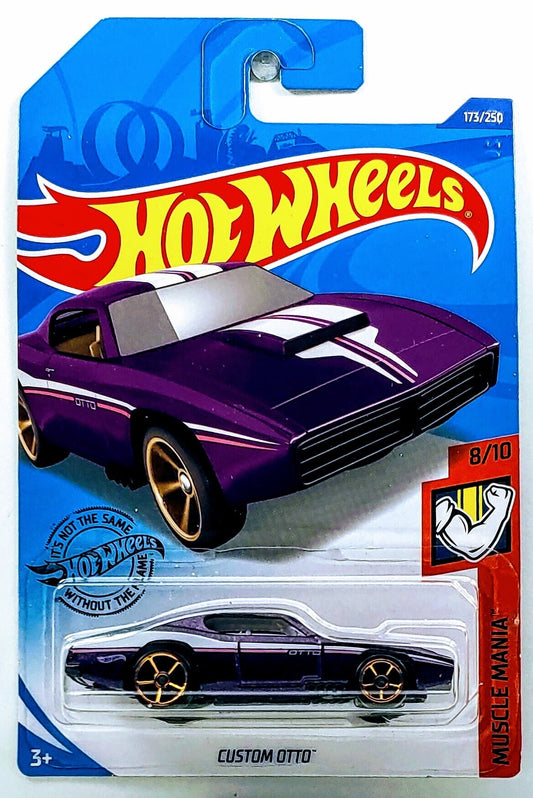 Hot Wheels 2020 - Collector # 173/250 - Muscle Mania 8/10 - Custom Otto - Purple Metalflake - IC