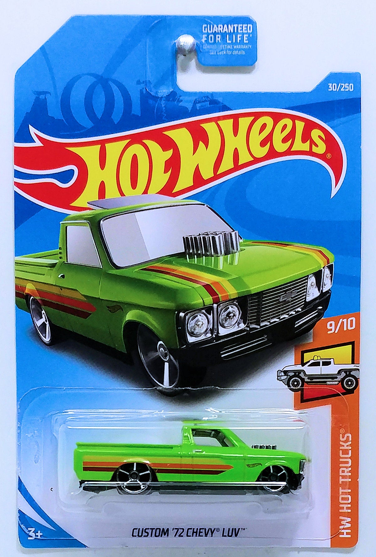 Hot Wheels 2019 - Collector # 030/250 - HW Hot Trucks 9/10 - Custom '72 Chevy LUV - Green - USA