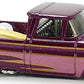 Hot Wheels 2008 - Collector # 013/196 - New Models 13/40 - Custom '62 Chevy - Dark Magenta - Gold Surfboard - USA