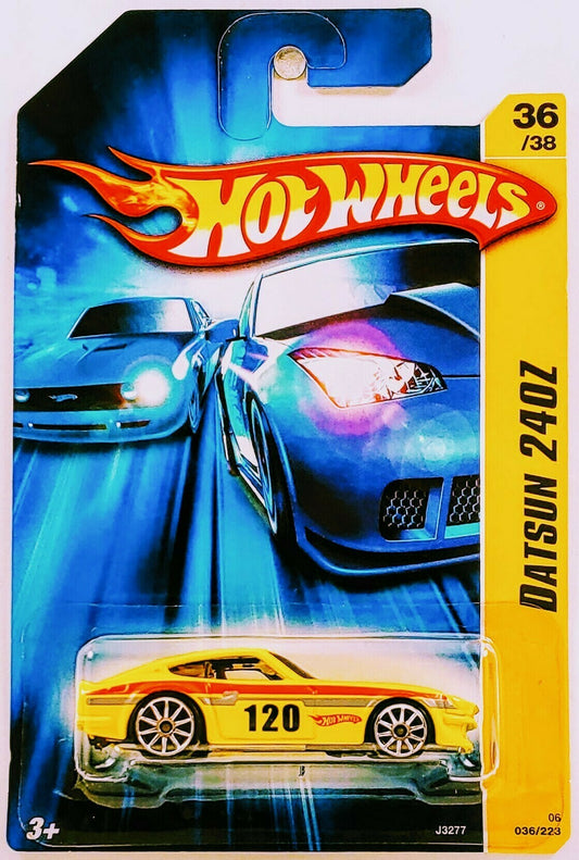 Hot Wheels 2006 - Collector # 036/223 - First Editions 36/38 - Datsun 240Z - Yellow - 10 Spokes - IC