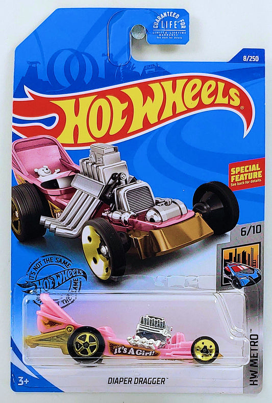 Hot Wheels 2020 - Collector # 008/250 - HW Metro 6/10 - Diaper Dragger - Pink