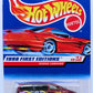 Hot Wheels 1998 - Collector # 633 - First Editions 4/45 - Dodge Caravan - Metallic Burgundy / "Caravan" - Sawblades - USA Red Car Card