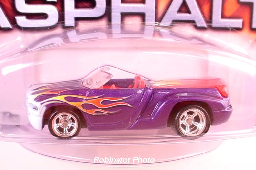 Hot Wheels 2004 - Auto Affinity / Haul 'N' Asphalt 3/4 - Dodge Sidewinder - Purple - Metal & Real Riders - USA