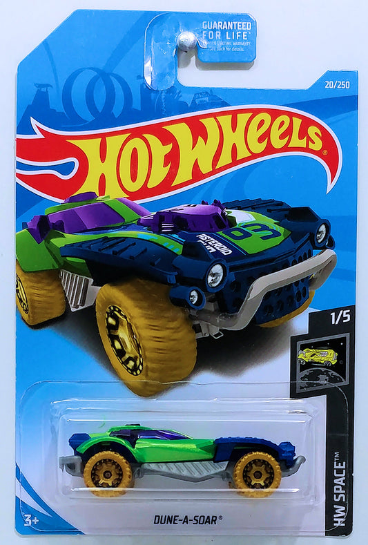 Hot Wheels 2019 - Collector # 020/250 - HW Space 1/5 - Dune-A-Soar - Lime Green