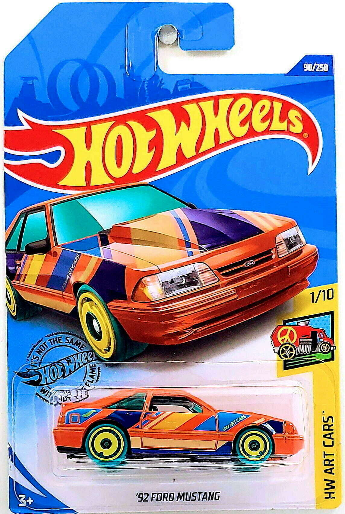 Hot Wheels 2020 - Collector # 090/250 - HW Art Cars 1/10 - ’92 Ford Mustang - Orange - IC