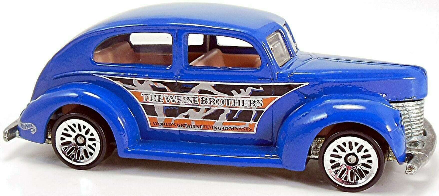 Hot Wheels 2000 - Collector # 027/250 - Circus on Wheels Series 3/4 - Fat Fendered '40 - Blue - Lace Wheels - USA