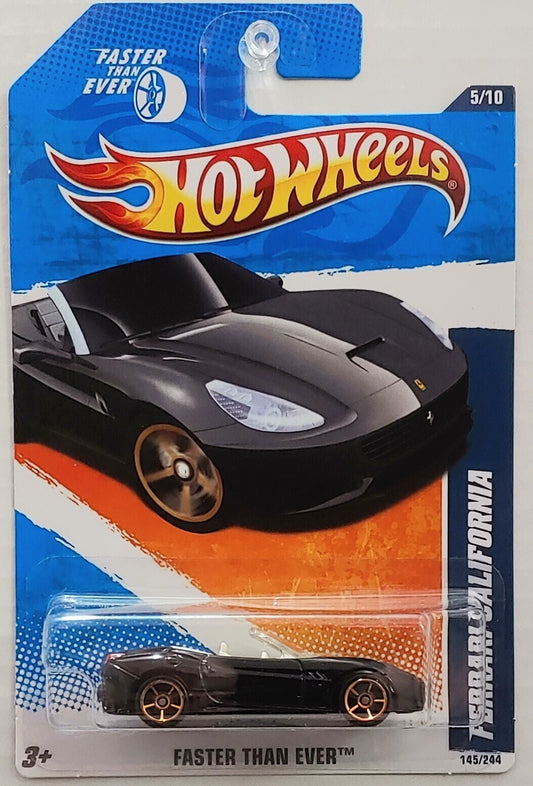 Hot Wheels 2011 - Collector # 145/244 - Faster Than Ever 5/10 - Ferrari California - Black