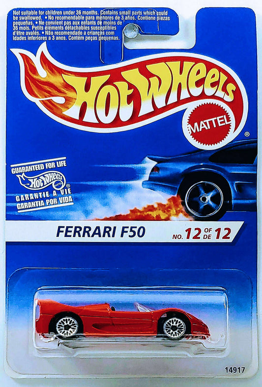Hot Wheels 1996 - (USA Collector # 377) - First Editions 12/12 - Ferrari F50 - Red - Malaysia - IC