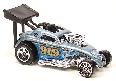 Hot Wheels 2006 - Collector # 126/223 - Fiat 500C - Metallic Light Blue / #919 - 5 Spokes on Rear / 10 Spokes on Front - USA