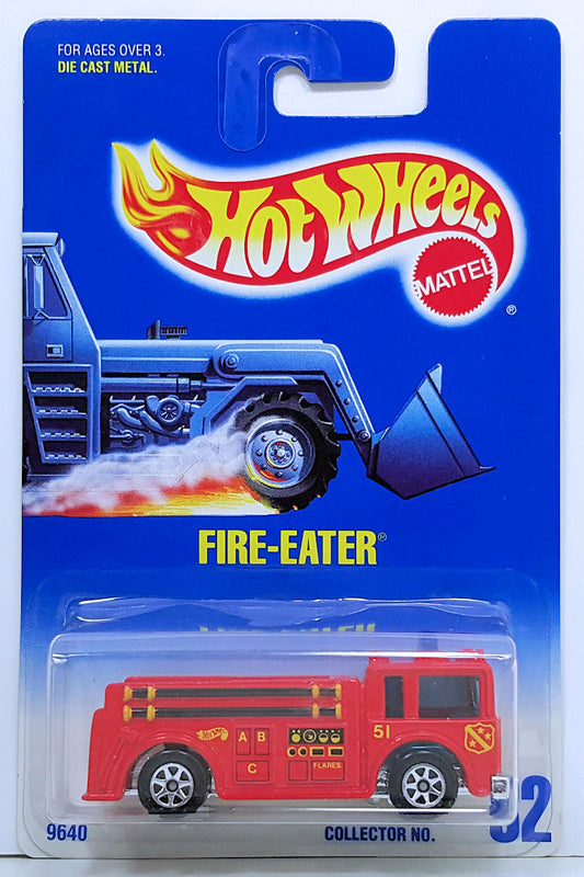 Hot Wheels 1997 - Collector # 082 - Fire-Eater - Red - 7 Spokes - USA