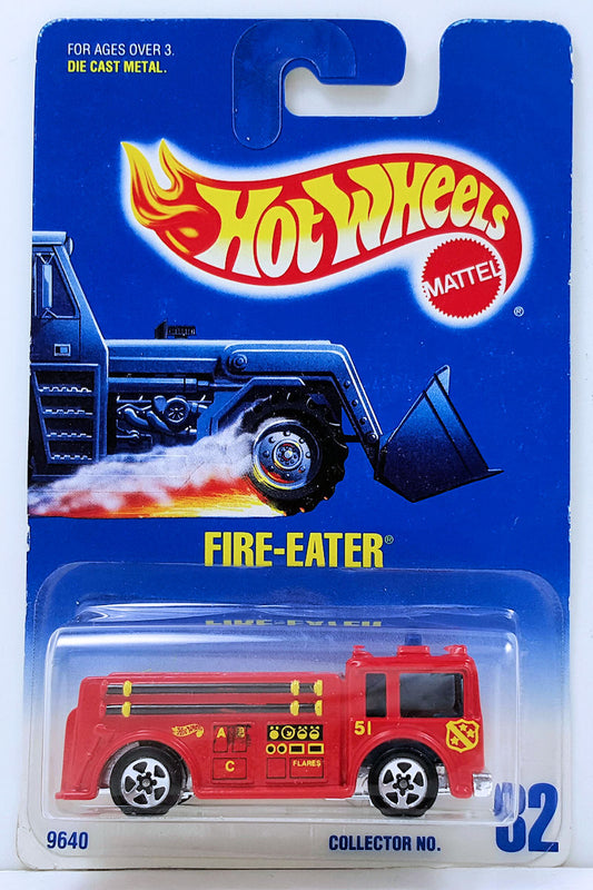 Hot Wheels 1997 - Collector # 082 - Fire-Eater - Red - 5 Spokes - USA