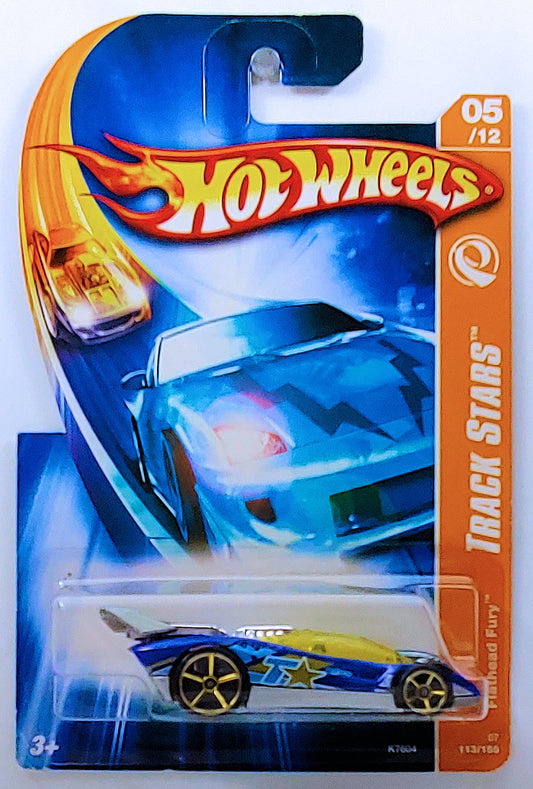 Hot Wheels 2007 - Collector # 113/180 - Track Stars 05/12 - Flathead Fury - Blue