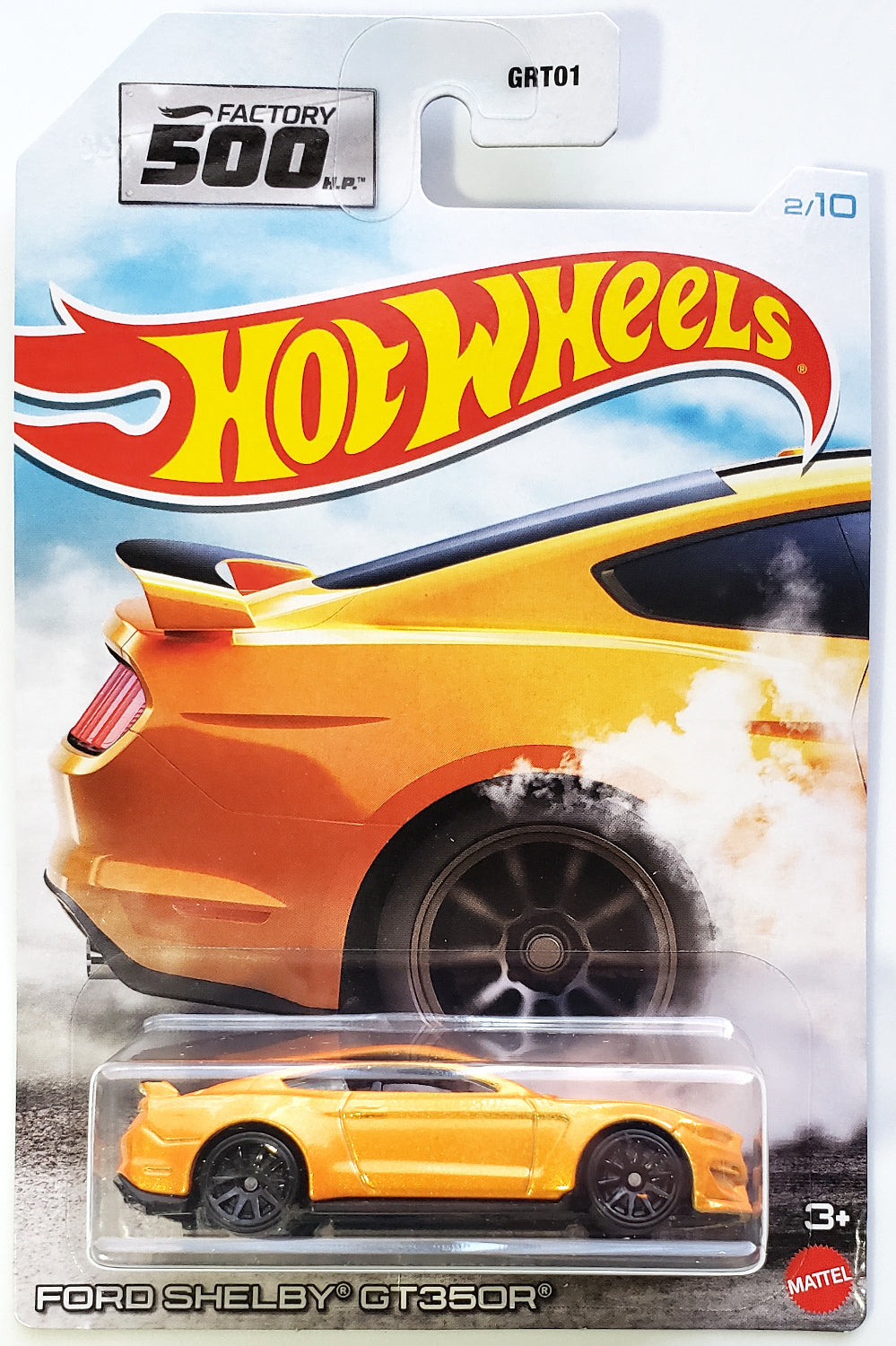 Hot Wheels 2021 - Factory 500 H.P. # 2/10 - Ford Shelby GT350R - Orange - Walmart Exclusive