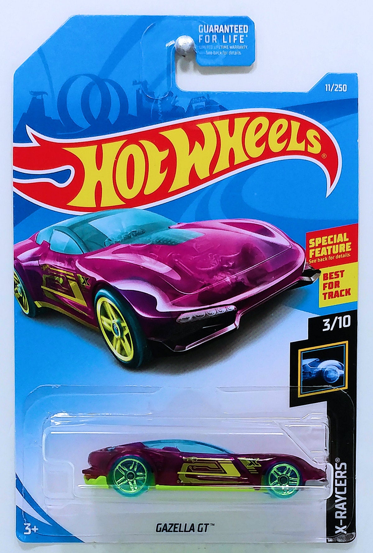 Hot Wheels 2019 - Collector # 011/250 - X-Raycers 3/10 - Gazella GT - Purple - USA