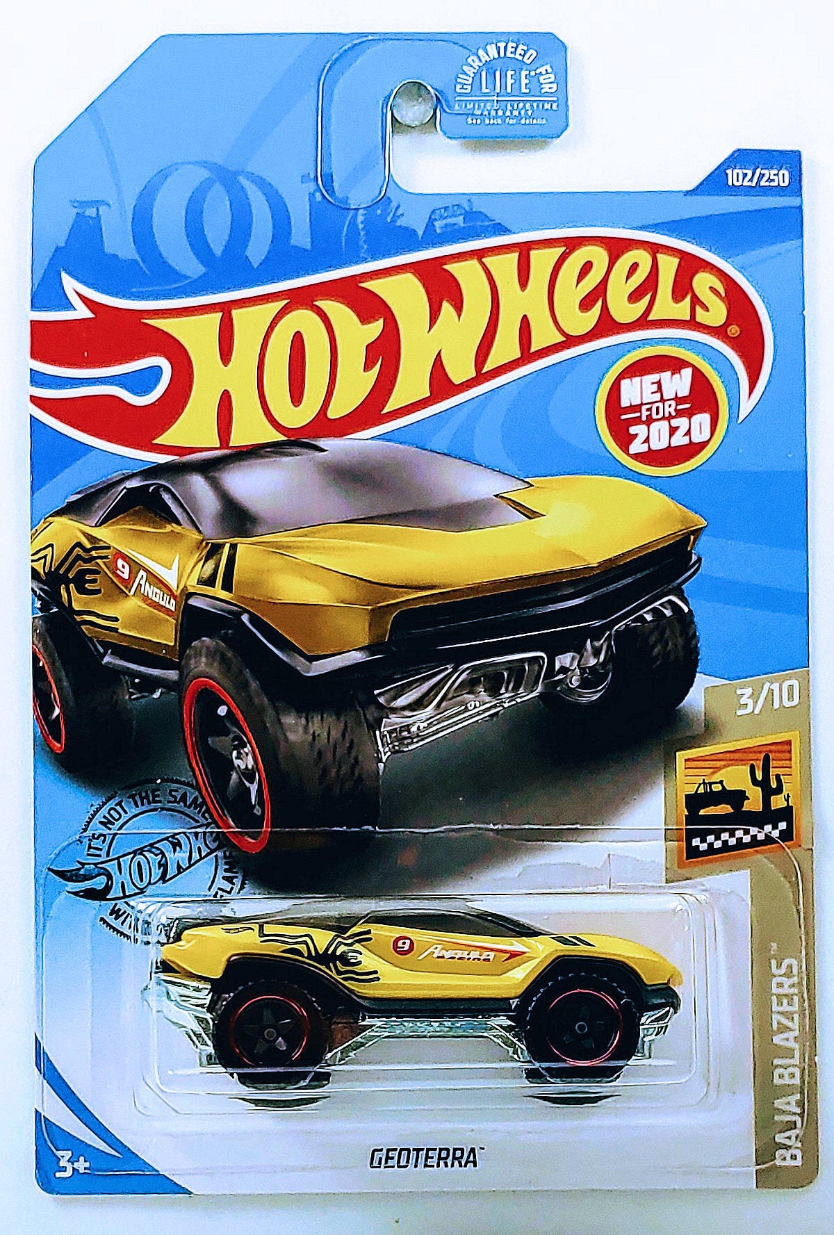 Hot Wheels 2020 - Collector # 102/250 - Baja Blazers 3/10 - New Models - Geoterra - Yellow