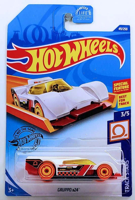 Hot Wheels 2020 - Collector # 049/250 - Track Stars 3/5 - Gruppo x24 - White
