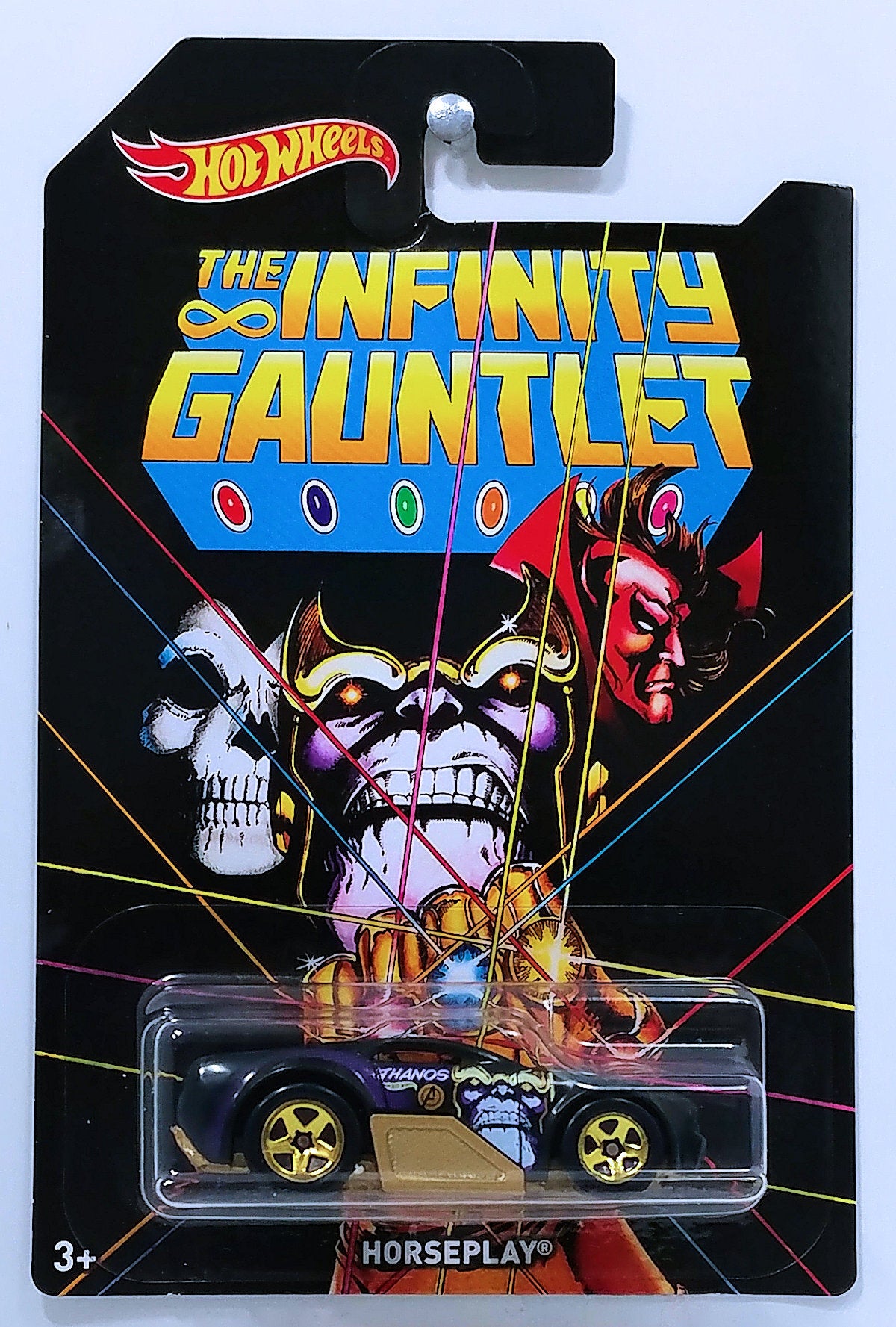 Hot Wheels 2018 - The Avengers CHASE - The Infinity Gauntlet - Horseplay - Black