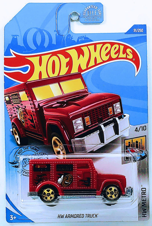 Hot Wheels 2020 - Collector # 031/250 - HW Metro 4/10 - HW Armored Truck - Red