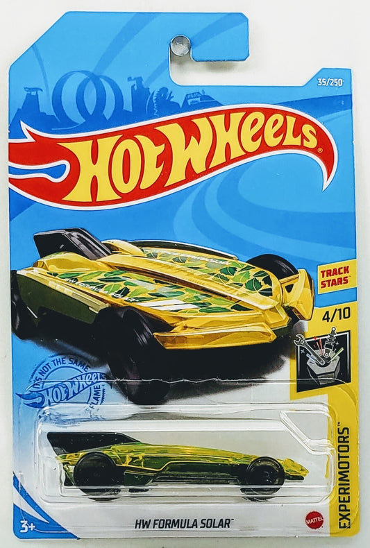 Hot Wheels 2021 - Collector # 035/365 - Experimotors 4/10 - HW Formula Solar - Transparent Yellow - IC